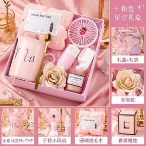 Ensemble cadeau d'anniversaire pour femmes, tasse en céramique personnalisée promotionnelle, serviette, cadeau de mariage pour les invités, article souvenir - Product Image 4