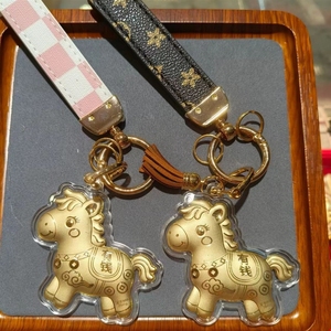 2026年马年，999纯金，财源滚滚，手机链，挂绳，汽车钥匙扣，包，挂件，适合您 - Product Image 2