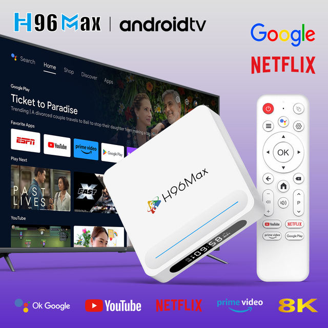 Android 14.0 H96 Max H618 Plus Quad Core Allwinner H618 BT 5.4 TV Box 4GB RAM 64GB ROM CPU Support Dual WiFi 6.0 3D Smart Box