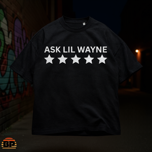 T-shirt Ask Lil Wayne unisex in cotone pesante, casual, streetwear, regalo per gli amanti della musica hip hop - Product Image 3