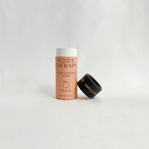 Tube en carton kraft écologique personnalisé pour baume à lèvres, emballage cylindrique à poussoir, vente chaude - Product Image 4