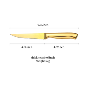 Chất lượng cao 5-inch thép không gỉ bít tết dao với <span class=keywords><strong>Hollow</strong></span> xử lý răng cưa không trượt dao - Product Image 2