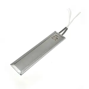 BRIGHT 220V 300W 200*50mm Electric Mica Heater Heating Plate with 150mm Long Pure Nickel Cable