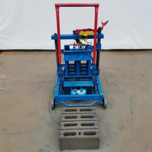 Effiziente mobile 3-45 Hohl pflasterst einher stellung Maschine Beton Roh produktions linie Ton einschl ießlich Zement kern motor komponente - Product Image 6