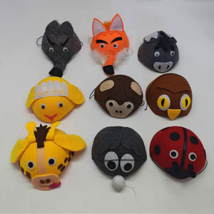 Chapeaux en velours mignons à l'effigie d'animaux de dessin animé pour enfants - Chapeau de costume tendance pour les spectacles scolaires, les fêtes d'Halloween et les anniversaires - Product Image 1