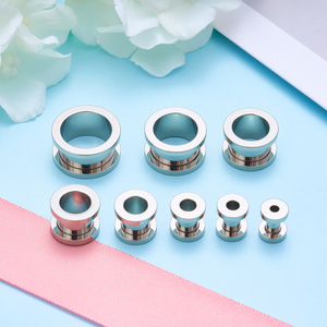 Túneles y Plugs para Oreja Unisex de Titanio, Estilo Punk Clásico, Chapados en Oro, Joyería Ortodoxa, Dilatadores de Rosca, Expansores, Calibradores de Oreja, Pendientes - Product Image 3