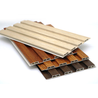 Nuevo producto moderno, panel de pared WPC impermeable e ignífugo, textil de piedra sintética fácil de instalar con función antiestática