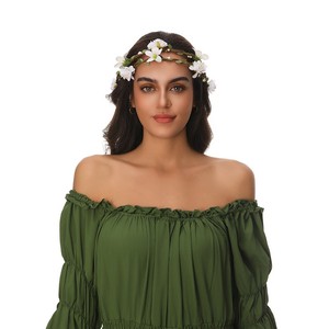 <span class=keywords><strong>Couronne</strong></span> <span class=keywords><strong>de</strong></span> <span class=keywords><strong>fleurs</strong></span> artificielles pour mariée, serre-tête, accessoire capillaire, guirlande florale, <span class=keywords><strong>couronne</strong></span> halo, best-seller - Product Image 1