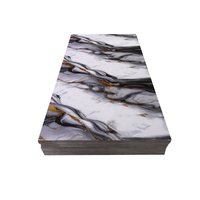 Venta al por mayor de PVC UV de mármol de alto brillo tablero para la decoración de interiores diseño floral moderno impermeable UV tablero de mármol
