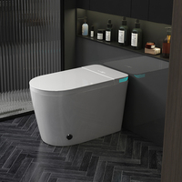 Toilettes sans réservoir, cuvette LED affichage capteur de pied une pièce autonettoyant Con Rayos UV toilettes intelligentes Inodoros Inteligentes