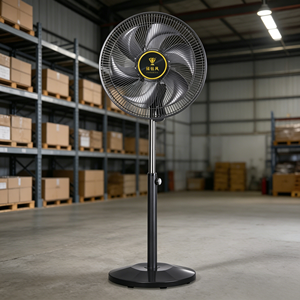 Heavy Duty 12/14 Inch Metal <b>Stand</b> Fan Pure Copper Motor 6 Blades Adjustable Height Oscillating Energy Outdoor Household - Product Image 4