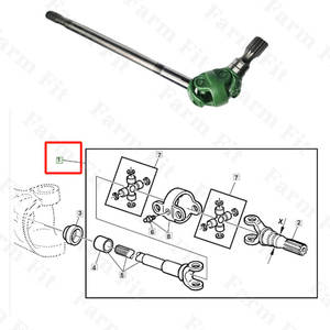 Mayoristas chinos AL161317 AL174339 apto para John Deere 1204 1354 6115D 1404 6130 6110B 6140B 6215 6415 eje de transmisión Universal - Product Image 3
