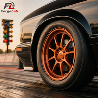 Jantes de voiture en alliage d'aluminium forgé 6061-T6 ForgeLab OEM 15 17 18 20 pouces Beadlock Drag Wheels pour R35 Nissan GT-R Deep Dish