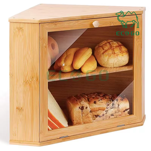 Adjustable Extra Large 3 Layers <b>Bamboo</b> Breadbox for Kitchen Bread Storage <b>Container</b> - Product Image 1