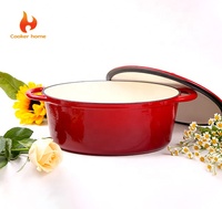 Ensemble de casseroles et poêles en fonte émaillée antiadhésive, écologique et personnalisable, résistant au four, fourni directement par l'usine