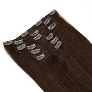 Extensions de cheveux humains à clips, cheveux russes vierges bruts 12A, cuticules alignées, 100% Remy, double trame machine, pour dropshipping - Product Image 3