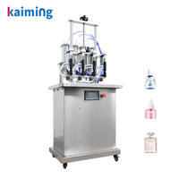 Machine de remplissage indépendante à quatre têtes 1ML, faible bruit, pour flacons en verre et en plastique de parfum, cosmétiques, alcool, eau pure