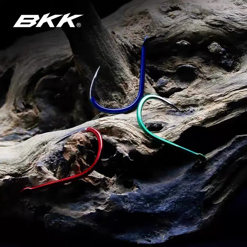 BKK4SコールドスチールリブカラーフックIseni Izu曲がった口千と袖とげのない新しい関東鯉フック