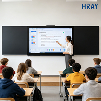 Panel Interactivo LED HRAY de 86 Pulgadas con Ángulo de Visión Amplio, Android 13, 4 GB de RAM, para Entrenamiento Escolar, OEM/ODM Disponible