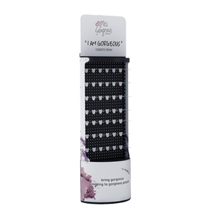 Adjustable Pegboard Makeup Display Stand Perforated Metal Panel with <b>Hooks</b> for Organizing Hair Brushes <b>Tools</b> & Cosmetics - Product Image 2