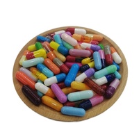 Capsules de gel imprimées par coutume vides dures en vrac roses et blanches de gélules
