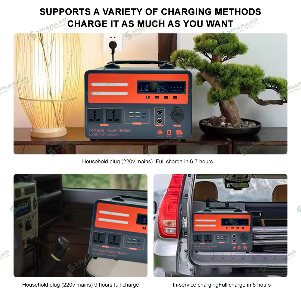 Lithium Battery 600W 900W 1200W Off-grid Portable Solar Generator 12V Cell Power Station Emergency Power Supply · image 6