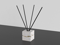Diffuseur de parfum d'ambiance en céramique hexagonale de luxe personnalisé avec logo C&H Wholesale, sans BPA, pour la décoration de la maison et l'aromathérapie.