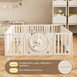 Vendita calda recinzione bambino box pieghevole per bambini in plastica per interni set completi Corrales Para Bebes box con scivolo e casetta - Product Image 4