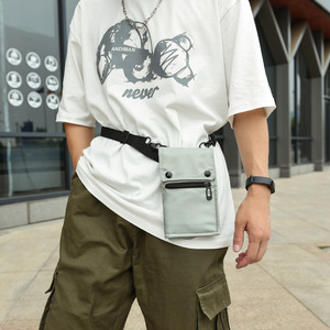 Wholesale Pocket-Sized <b>Mini</b> Phone Neck Pouch Lightweight Nylon Sling <b>Bag</b> with Detachable Lanyard for Daily Travel - Product Image 5