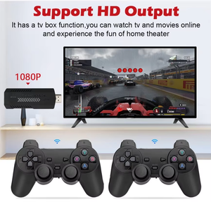 Más barato X2 Plus 4K TV Gaming Box game stick <span class=keywords><strong>consolas</strong></span> de videojuegos con 2,4G controladores inalámbricos 30000 juegos GD10 para PSP/PS1 - Product Image 6