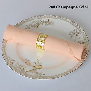 Hotel y uso doméstico desechable barato restaurante Mesa servilleta <span class=keywords><strong>cena</strong></span> Mesa ropa boda poliéster servilleta - Product Image 5