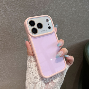 เคสโทรศัพท์กระจกเลนส์ AG สีนีออนสดใสสำหรับ iPhone 18 17 16 15 14 Pro Max กรอบกล้องแบบดั้งเดิม ฝาหลังไล่เฉดสี Dopa mine รุ่นใหม่ - Product Image 5