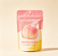 Sachets Doypack en PE Mylar brillant imprimés numériquement sur mesure à faible MOQ avec fermeture éclair anti-odeur pour l'emballage de chewing-gum (recyclables)