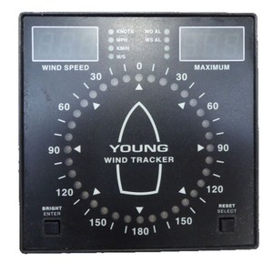 Indicateur de vitesse du vent Young Wind Tracker Display 06206 pour navires - Product Image 5