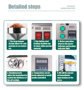 <span class=keywords><strong>Prensa</strong></span> <span class=keywords><strong>de</strong></span> <span class=keywords><strong>Aceite</strong></span> Pequeña <span class=keywords><strong>de</strong></span> Acero Inoxidable <span class=keywords><strong>para</strong></span> Prensado en Frío y Caliente <span class=keywords><strong>de</strong></span> Aceitunas, Cacahuetes, Semillas <span class=keywords><strong>de</strong></span> Girasol, Semillas <span class=keywords><strong>de</strong></span> Chía, Sésamo, Mini Coco, Nueces y Linaza - Product Image 5