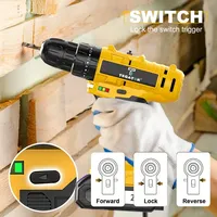 Kit de perceuse sans fil 20V pour usage domestique-Perceuse sans fil et accessoires