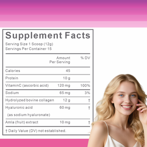 ผงคอลลาเจนซูเปอร์มารีน OEM/OBM/ODM แบรนด์ส่วนตัว พร้อมผงไฮยาลูรอนิค แอซิด บำรุงผิว เล็บ และเส้นผม - Product Image 3