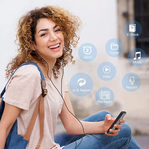 Reproductor de Música y Libros Electrónicos con Tarjeta de Memoria de 64 GB, Reproductor de Música BT MP3/MP4 para Estudiantes, Reproductor Portátil para Estudiantes - Product Image 6
