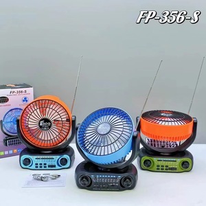 FP356-S Bluetooh <span class=keywords><strong>Fan</strong></span> Loa năng lượng mặt trời bảng điều khiển Đa-Chức năng 6-in-1 đài phát thanh có thể sạc lại với LED Cắm trại đèn lồng - Product Image 5