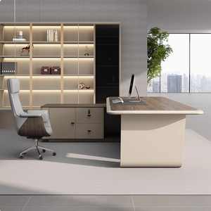 Bàn làm việc văn phòng hiện đại, cao cấp, kiểu chữ L dành cho giám đốc, lãnh đạo, quản lý - Product Image 4