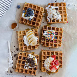 <span class=keywords><strong>Gaufrier</strong></span> belge à 4 tranches avec <span class=keywords><strong>plaques</strong></span> <span class=keywords><strong>amovibles</strong></span> en acier inoxydable anti-débordement grilles antiadhésives voyant lumineux Design compact - Product Image 6