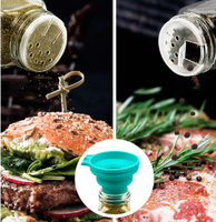 Vente en gros 100ml Mini carré pot à épices en verre pour le stockage des aliments pour les épices pot en verre ensemble avec couvercle personnalisé accepter