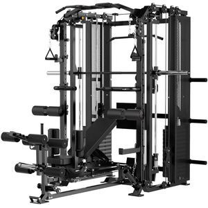Máquina Smith Multifuncional Ajustable en 7 Grados para Gimnasio en Casa con Prensa de Piernas, <span class=keywords><strong>Curl</strong></span> de Piernas, Polea Lateral y Rack para 88 Ejercicios - Product Image 1