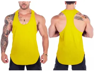 Factory custom Logo hot selling fitness gym suit for men bodybuilding training wear vest tank top with great price