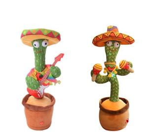 Danser Parler Cactus Jouets Cadeau D'anniversaire Danse Cactus Électronique En Peluche Jouet Décoration De La Maison-Pour-Enfants Cadeaux De Noël - Product Image 1