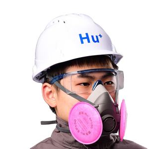 Filter Oval Kapas Penyaring Debu Partikel 1 Masker Penuh/Setengah-<span class=keywords><strong>Respirator</strong></span> Yang Dapat Digunakan Kembali - Product Image 4