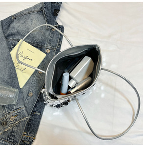 Sac à main de luxe pour femme <span class=keywords><strong>Loui</strong></span> French Famous REP, collection 2026, à sequins, avec fermeture éclair, pliable, deux poignées/bretelles - Product Image 3