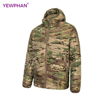 Veste en duvet hybride de chasse d'hiver pour hommes, meilleure vente de manteau en duvet imprimé chasseur, camouflage, camouflage