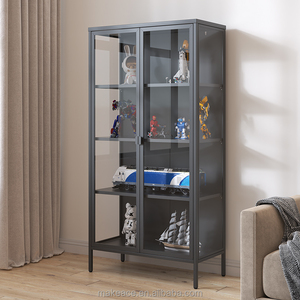 Nouvelle conception 2025 – Vitrine de <span class=keywords><strong>rangement</strong></span> moderne, écologique, étanche, transparente, à double porte en verre, pour figurines - Product Image 1