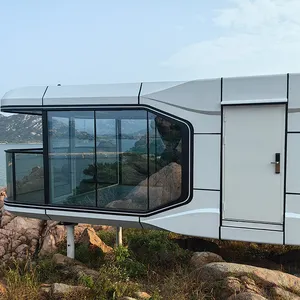 Chine Maisons préfabriquées modernes modulaires de luxe avec 3 chambres et salon style capsule à prix abordables
